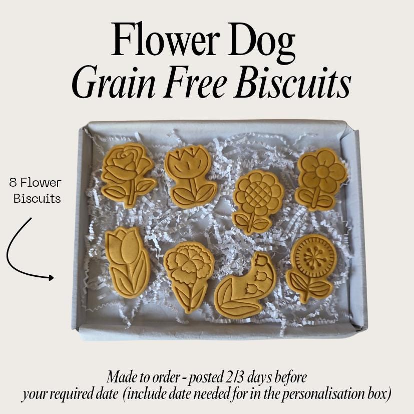 Flower Dog Biscuits - Woof&Crunch