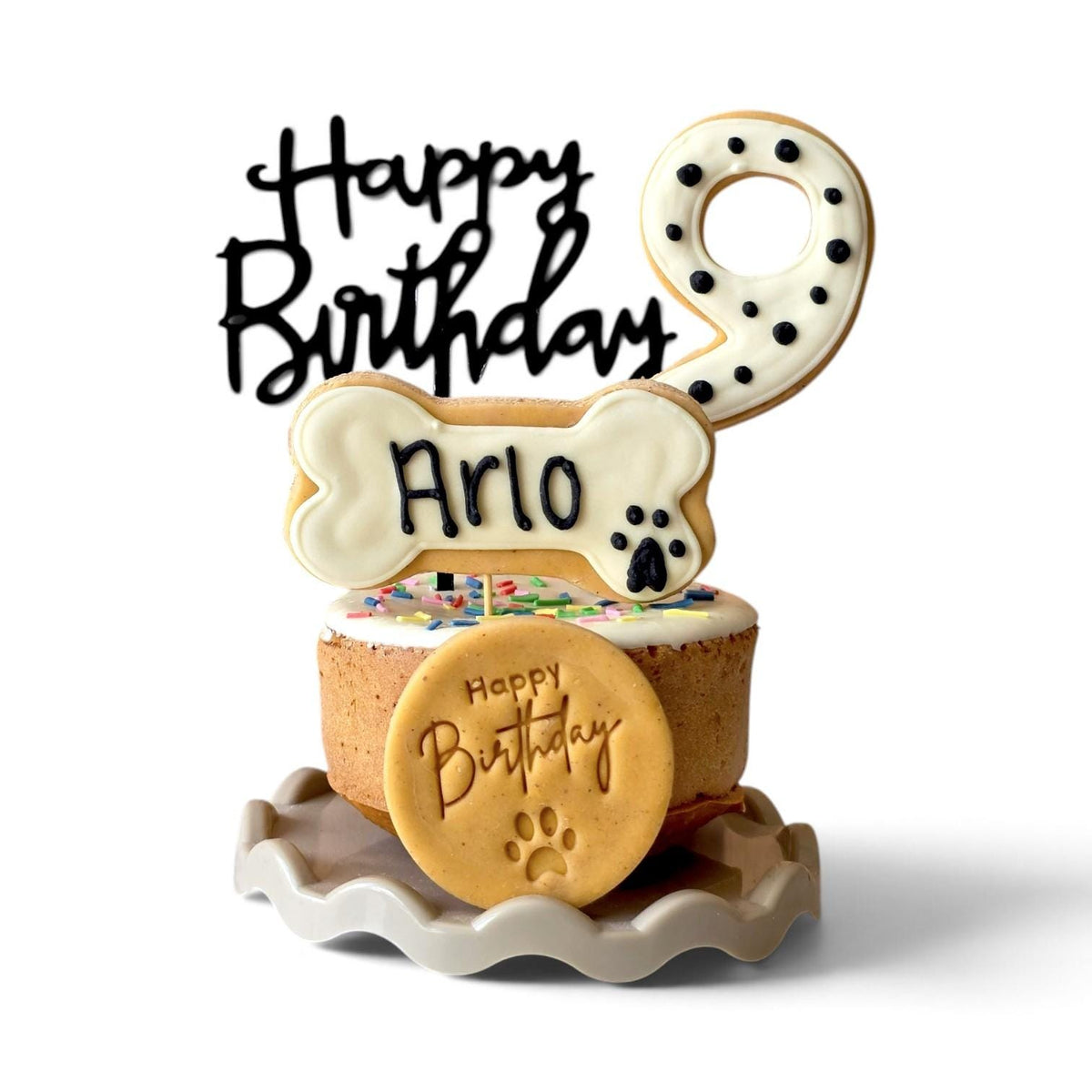 Dog Birthday Cake Treat Box - Woof&Crunch