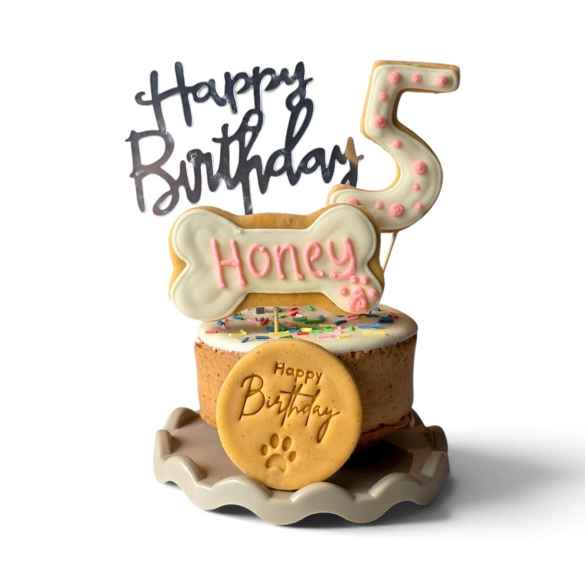 Dog Birthday Cake Treat Box - Woof&Crunch