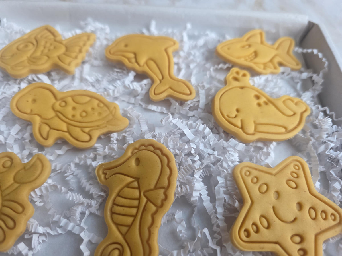 Under the Sea Dog Biscuits - Woof&Crunch