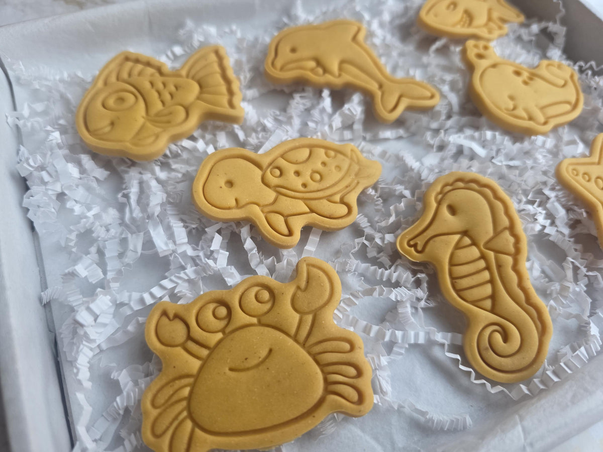 Under the Sea Dog Biscuits - Woof&Crunch