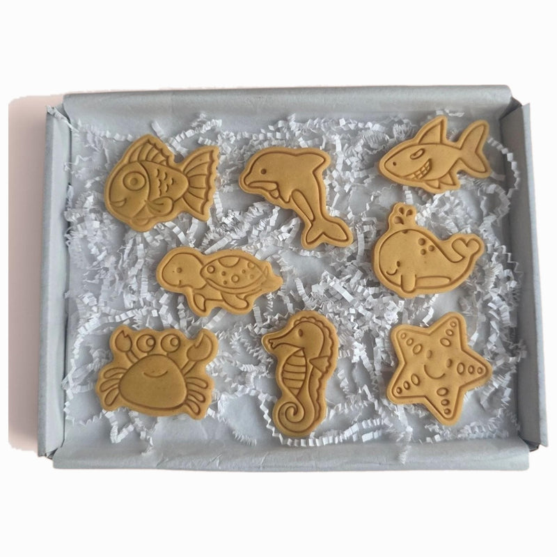 Under The Sea Dog Biscuits - Woof&Crunch